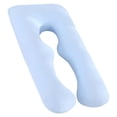 thumbnail image 3 of 1 funda de almohada para dormir para embarazadas, con forma de U, para brazos y cuerpo (azul cielo)., 3 of 6