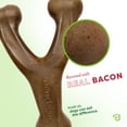 thumbnail image 4 of Benebone Wishbone Durable Dog Chew Toy for Aggressive Chewers, Real Bacon, Giant, 4 of 9