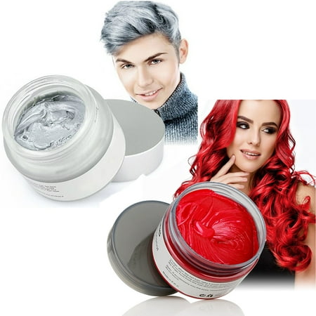 Mofajang Hair Wax 2 Colors Kit Temporary Hair Coloring Styling