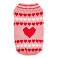 thumbnail image 3 of Ropa para perros con estampado de corazones, suéteres para perros y cachorros, prendas de punto para mascotas, para gatos, perros,, 3 of 8