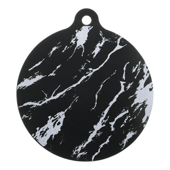 Tapete Protector de Superficie de Cocción de Inducción de Silicona, Cubierta Protectora de Inducción de 8.6 Pulgadas con Asa, Negro