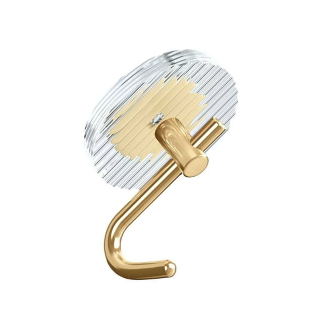 Advancent Ganchos de pared adhesivos de fácil instalación, adecuados para todos los entornos, sin perforaciones, perchero para colgar Almacenamiento y organización del hogar oro