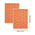 thumbnail image 3 of Candy Cane Patterns Hand Towels,2 Pcs Christmas Kitchen Dish Towels,Soft Absorbent Holiday Towels for Kitchen Bathroom Decor,Xmas Gift,15.7x23.6"(Orange), 3 of 7