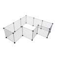 thumbnail image 4 of OUNONA 8Pack Dog Cage Lockable Door Black Wooden Pet Crate for Dog Cat Rabbit, 4 of 8