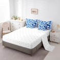 thumbnail image 3 of YST Dark Blue Cowhide Comforter Set - 7-Piece Bull Cattle Cow Print Bedding Set, Queen, 3 of 5