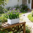 thumbnail image 5 of Plastic Flower Pots,Artificial Plants with Pots,Simulated Fences,Indoor & Outdoor Garden Decorative Fence Pots,Suitable For Living Room Terrace Balcony & Flower Box Decoration,Garden & Window Pot, 5 of 6