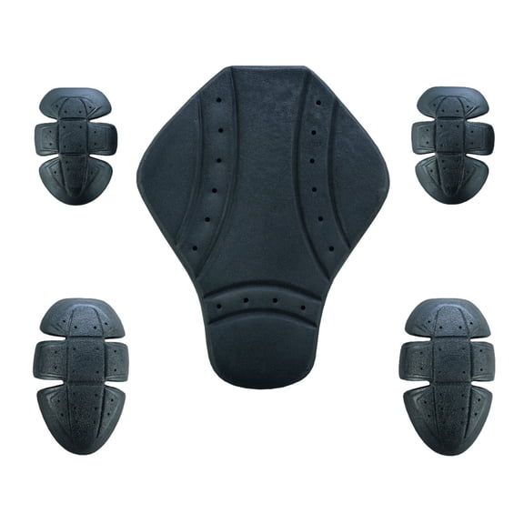 CE-1 Armour Set Elbows, Shoulders & Back Protection Pads for Motorcycle Jackets or Shirts (Level-1) Black