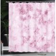 thumbnail image 3 of Ambesonne Marble Print Shower Curtain, Stormy Details Pattern, 69"Wx75"L, Pale Pink, 3 of 4