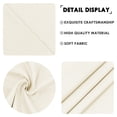 thumbnail image 7 of JIUZHEN Valance Curtains for Kitchen Window Valances for Living Room/Basement Window Curtains Bathroom Thermal Insulated Short Rod Pocket Curtain Panels, Ivory,52 x 18 Inches,1 Panel, 7 of 7