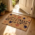 thumbnail image 2 of Fourth of July Doormat, Absorbent Stain Resistant Independence Day Mat, Non-Slip Front Door Patriotic Welcome Rug 15.7x23.6in, 2 of 6