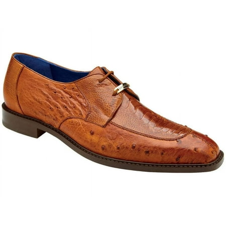 

Belvedere Bolero Genuine Ostrich Almond Derby Oxford Shoes For Men (10.5)