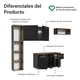 thumbnail image 4 of Mueble de Cocina Compacto 180cm Marrón/Preto Easy Madesa, 4 of 11