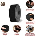 thumbnail image 4 of ELW 5-6 oz 2-2.4mm Black Straps, Belts, Strips 0.5" Wide X 84" Length 1.3cm x 2.13m Full Grain Leather Crazy Horse Belt Medium DIY Craft, Pet Collars, Blanks, Accessory, Jewelry, Wrapping, 4 of 9