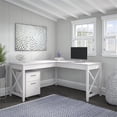 thumbnail image 2 of Pemberly Row 60W L Shaped Desk with 2 Drawer Mobile File Cabinet, 2 of 7