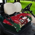 thumbnail image 2 of Golf Cart Seat Covers for 2 Seater,Red Christmas Soft Microfiber Cart Seat Towel Blanket,Snowman Winter Snowflake Xmas Tree Absorbent Breathable Non Slip Bench Seats Protector for Golf Course 51"x31", 2 of 9
