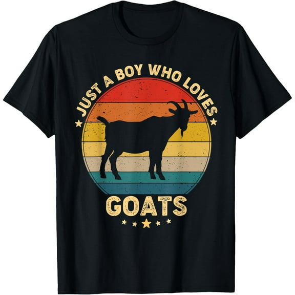 Cool Goat Tees For Boys Kids Goat Farmer Farming Lovers T-Shirt