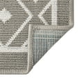 thumbnail image 6 of Rugs.com Outdoor Lattice Collection Rug – 6' x 9' Gray Flatweave Rug Perfect For Bedrooms, Dining Rooms, Living Rooms, 6 of 8
