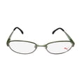 thumbnail image 3 of NEW PUMA 15420 MENS/WOMENS DESIGNER FULL-RIM BROWN / GREEN ADULT SIZE UPSCALE FRAME DEMO LENSES 49-17-135 SPRING HINGES EYEGLASSES/GLASSES, 3 of 9