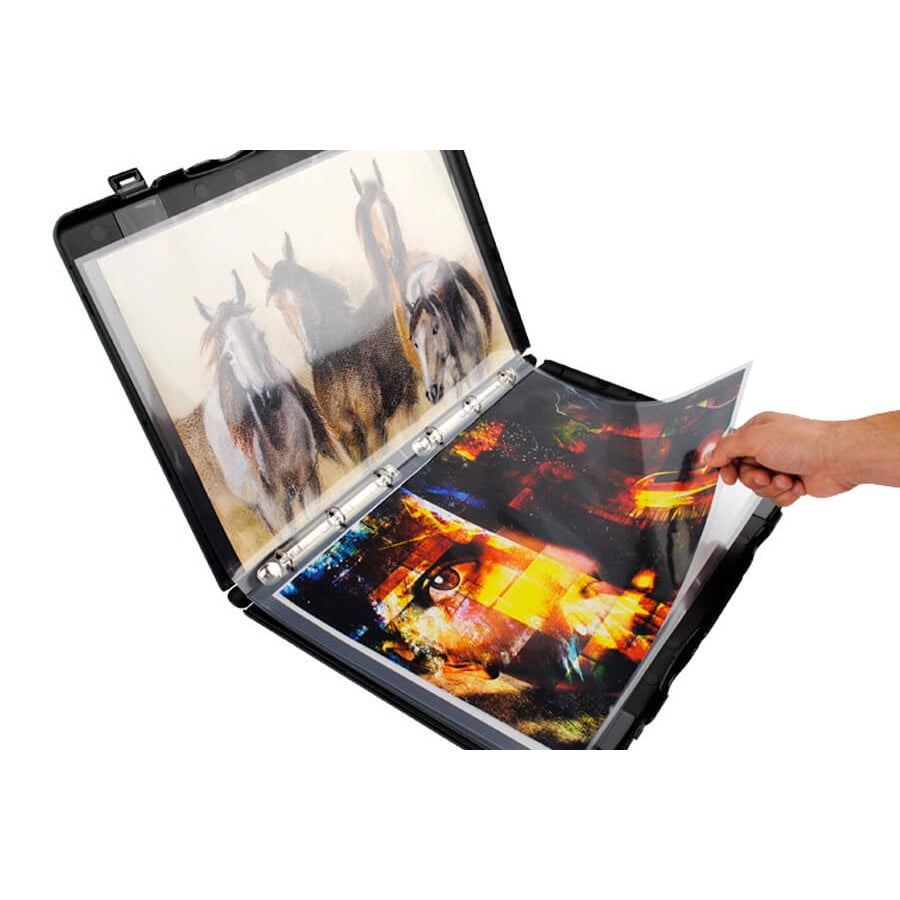 UniKeep Large Presentation Binder with Pages (11 x 17), Round Rings