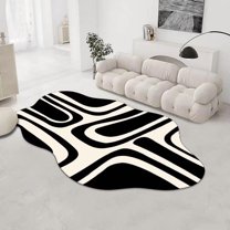 European Modern carpets for living room Minimalism Special-shaped Rugs for Bedroom Cloakroom Balcony Home r Floor Mat tapete