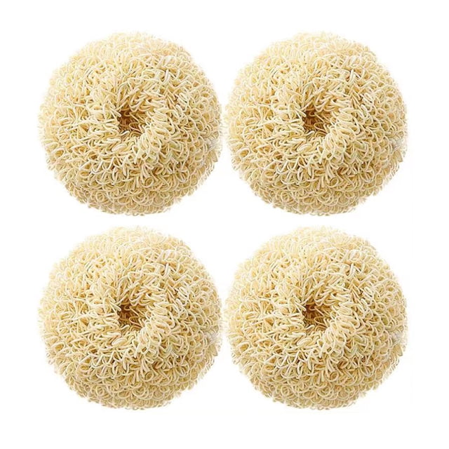 Xihbxyly Cepillo de Limpieza de Fibra, Juego de Cepillos Multiusos Reemplazables, Material de Fibra No Tejida, Elimina Suciedad y Óxido Difíciles, Limpieza de Cocina y Hogar, Paquete de 4, Fácil de U