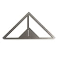 thumbnail image 3 of Yeacher Multifunction Floor Drain Ruler Stainless Steel Thicken 45° Angle Tile Triangle-Ruler Flower Patterns Bricklayer Bathroom Measuring Tool, 3 of 7