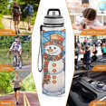 thumbnail image 7 of Christmas Snowman 32oz Water Bottles with Straw Tritan Leakproof Sports Bottle BPA Free Clear for Fitness Gym Swimming Cycling, 7 of 7