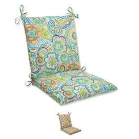 Pillow Perfect Outdoor Indoor Delancey Lagoon Squared Corners