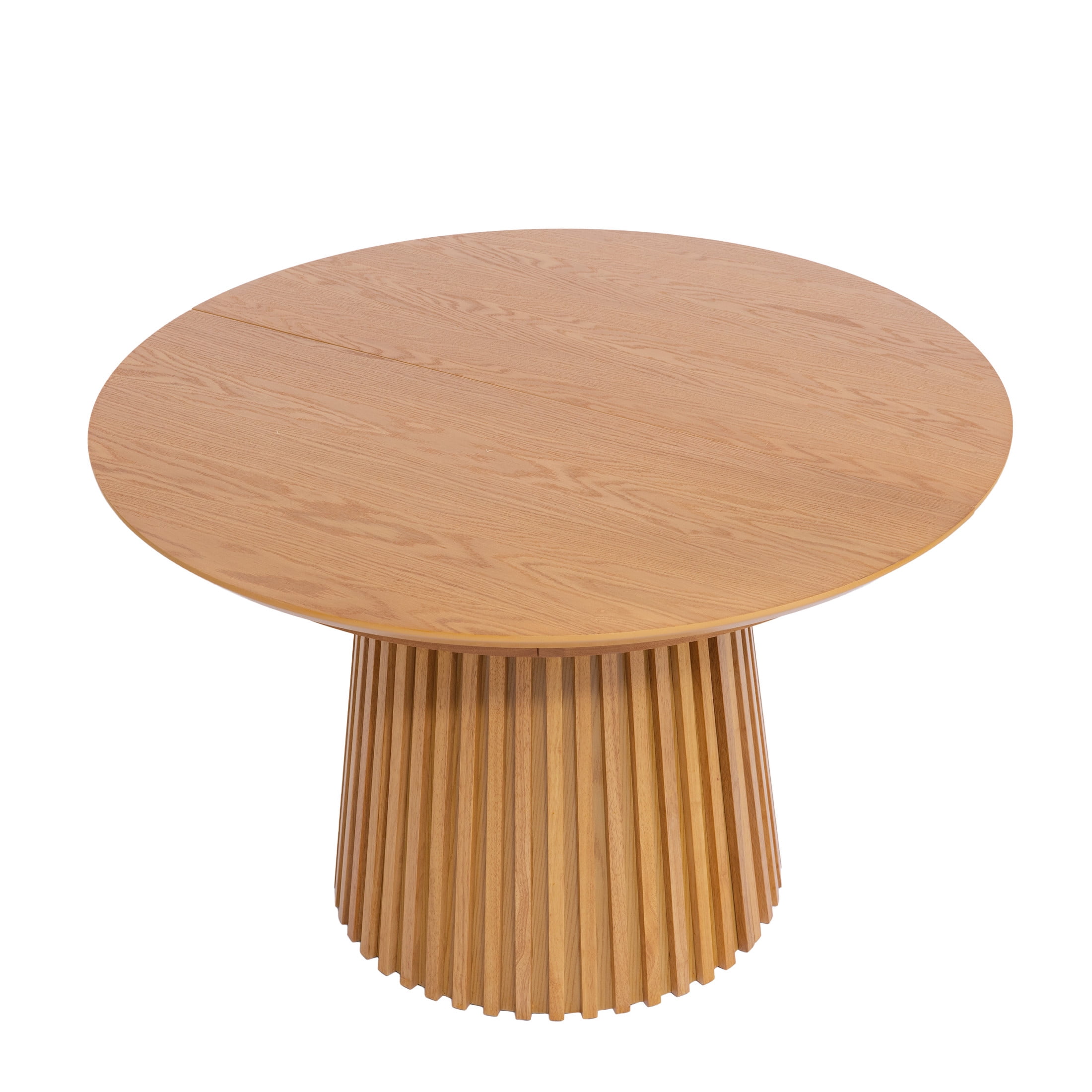 Christopher Knight Home 47"-78" Mid-Century Modern Oval Extendable Dining Table for 4-8, Natural