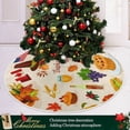 thumbnail image 6 of FMSHPON Happy Thanksgiving Xmas Christmas Tree Skirt Stand Mat for Holiday Party Decoration Indoor Outdoor 48 inches, 6 of 6