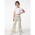 thumbnail image 3 of Girls Flare Pants, AI Digital Print Bell Bottoms,All-Season Sizes 3-13Y, 3 of 6