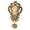 Topaz, variant on Old Style Victorian Lady Crystal Rhinestone Cameo Maiden Pin Brooch