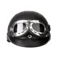 thumbnail image 5 of Moto Scooter cara abierta medio casco de cuero con visera UV, 5 of 8