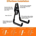 thumbnail image 3 of Garage Hooks Heavy Duty Utility Steel with AntiSlip Coating Wall Mount Storage Organizer for Hanging Power and Garden Tools, Ladders, Hose, Bikes, Ropes, Bulk Items, 3 of 7