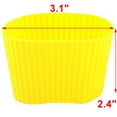 thumbnail image 2 of Silicone Heat Resistant Nonslip Glass Bottle Cup Sleeve Protector Cover Yellow, 2 of 4