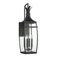 thumbnail image 2 of Matte Black Four Light Outdoor Wall Lantern from the Montpelier Collection, 2 of 5