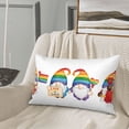 thumbnail image 5 of Goofa Happy Pride Gnome Pattern Pillow Case – Plush & Soft Cushion Cover, Hypoallergenic Throw Pillow Case for Comfortable Sleep with Envelope Closure-16"x24", 5 of 6