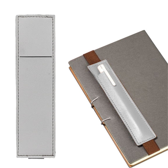 TXYRDXK 1Pcs Elastic Pen Holder for Notebook, Adjustable Pen Sleeve Pouch, PU Leather Pencil Case with Adjustable Band, Pencil Holder Case for Bible, Notebook, Planners, Binders and Books
