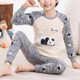 thumbnail image 5 of TOWED22 Toddler Boy Clothes Fall Winter Outfits Long Sleeve Sweatshirt Tops Pants Set 2-Piece Baby Boys Clothing(Grey,7-8 Y), 5 of 6