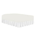 thumbnail image 1 of The Great American Store 3 Side Coverage Ruffle/Gathered Bed Skirt with 17 Inch Drop Length (Cal King, Solid White) 1500 Series Brushed Microfiber - Covers Bed Legs and Frame, 1 of 3