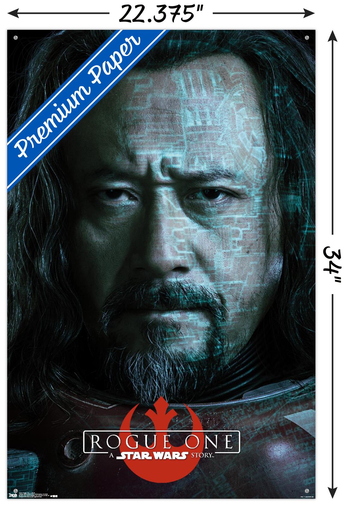 Star Wars: Rogue One - Baze Wall Poster with Push Pins, 22.375" x 34"