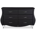 thumbnail image 3 of Baxton Studio Enzo Modern Faux Leather 6-Drawer Dresser, 3 of 4