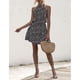 thumbnail image 3 of Vestido corto estampado con cuello halter, vestido con cuello halter para mujer Vestido estampado con cuello halter para mujer Vestido con cuello halter para mujer Materiales de la mejor calidad, 3 of 6