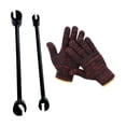 thumbnail image 4 of Kit de llave de ajuste de espacio de bisagra de puerta, 2 piezas, ergonómico, profesional, con dos barriles, herramienta de reparación resistente Negro, 4 of 9