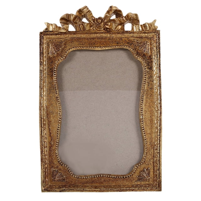 HINTRMENT Living Room Photo Frames Picture Frame Golden Resin Photo Display Homeowners 1Set