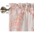 thumbnail image 5 of Kitchen Curtain Valance and Tiers Set Boho Bohemia 3 Pc Window Treatment Tribal Vintage Rustic Abstract Pink 3 Pieces Rod Pocket Valance Set for Small Windows Bedroom, 54 in x 36 in, 5 of 6