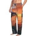 thumbnail image 6 of Naloa Sunset Dancing Dolphin B Pajama Pants Men, PJ Bottoms, Sleep & Lounge Pants-Small, 6 of 6