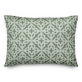 thumbnail image 2 of Creative Products Happy Place Green and White Geometric Quatrefoils 14x20 Indoor / Outdoor Pillow, 2 of 3