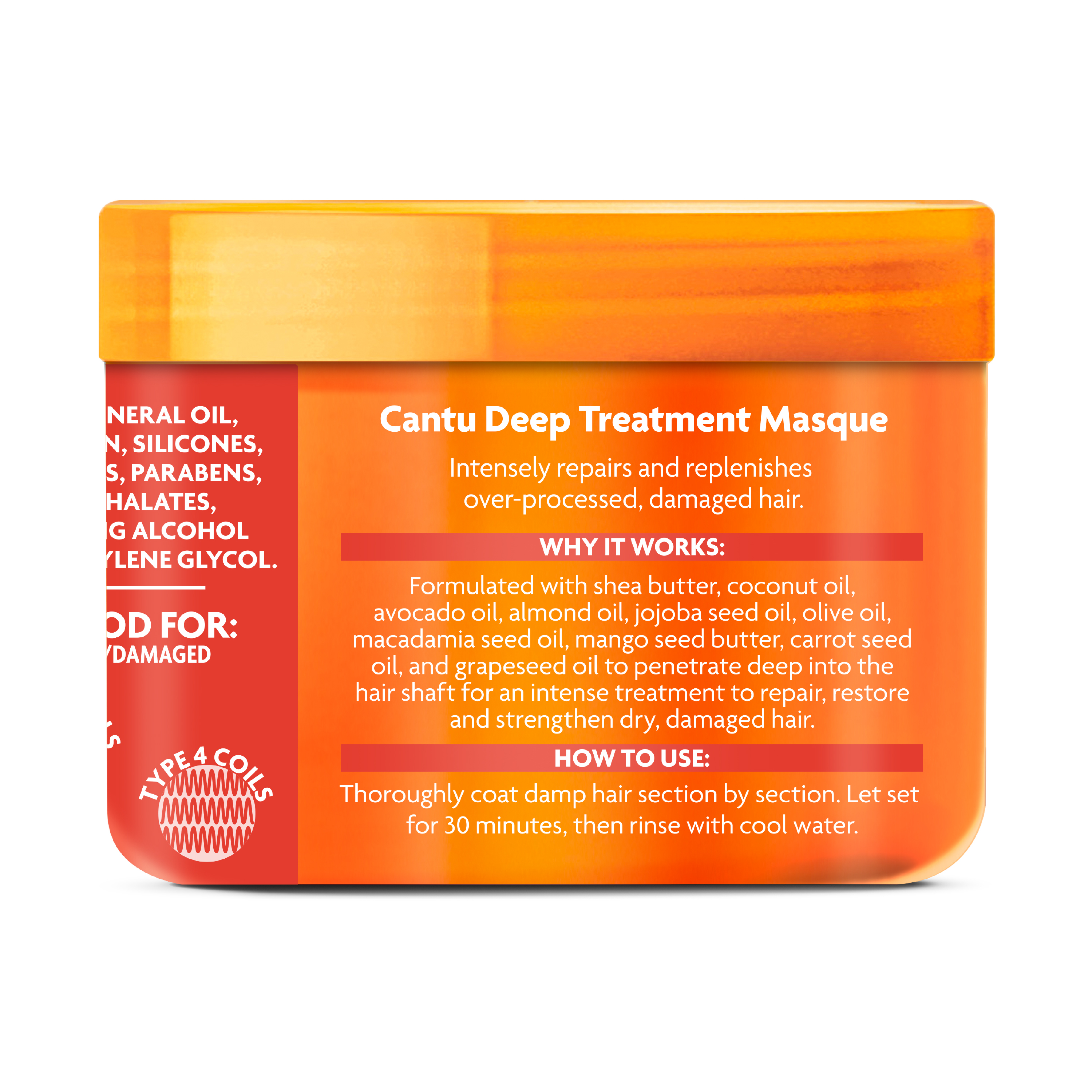 Cantu Deep Treatment Hair Masque with Shea Butter, 12 fl oz - image 8 of 10