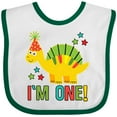 thumbnail image 3 of Inktastic Dinosaur First Birthday 1 Year Old Boys or Girls Baby Bib, 3 of 4